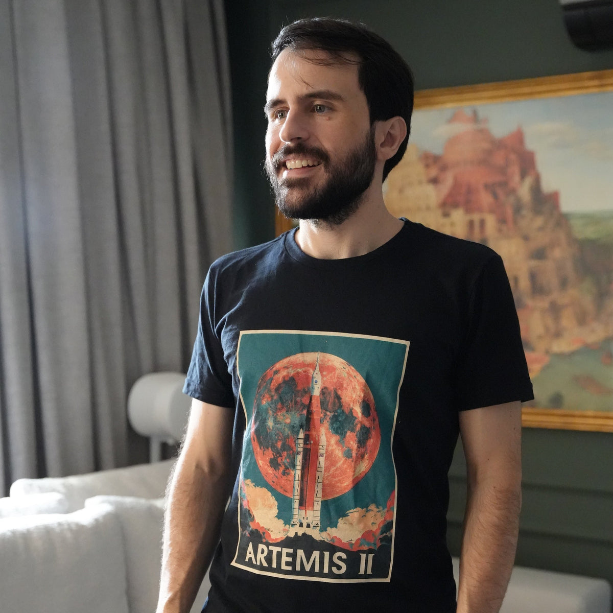 Camiseta Decolagem da Missão Artemis II